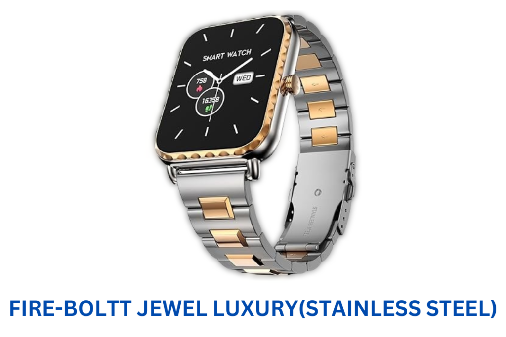 FIR BOLTT JEWEL LUXURY SATAINLESS STEEL SMARTWATCH CALLING FEATURE